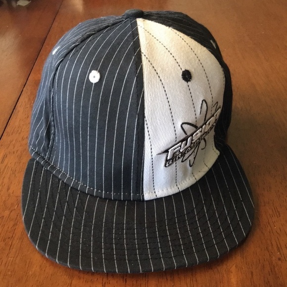 MotorSports Hat Black & White Pinstripe Motocross - Picture 2 of 8